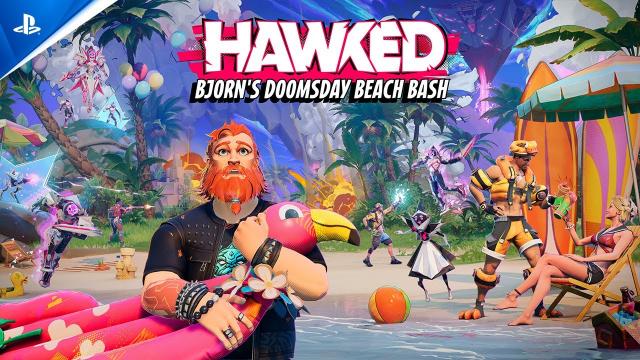 Hawked - Bjorn's Doomsday Beach Bash Trailer | PS5 & PS4 Games