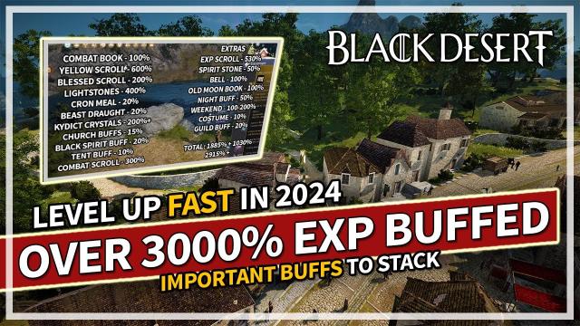 Level Up Faster in 2024 with these EXP Buffs | Black Desert