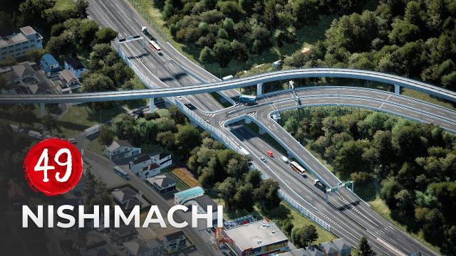 Building a Super Compacted Expressway Interchange in Nishimachi | Cities Skylines EP48!