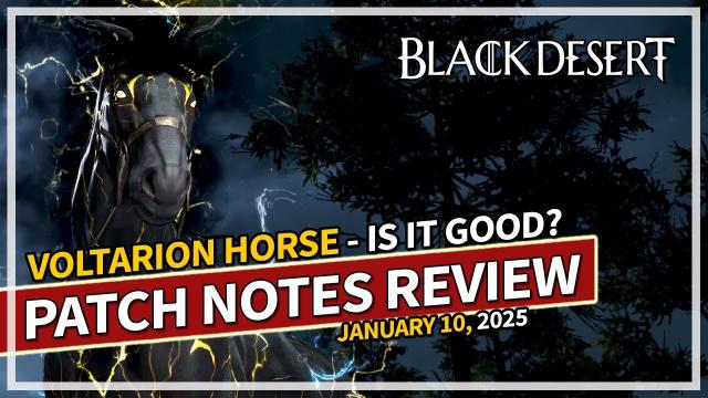 NEW Voltarion Horse & Stats Revealed - Global Lab Notes Jan 10 | Black Desert