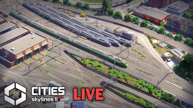 Building a Custom Bus Station in Cities Skylines 2 LIVE!