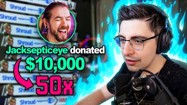 Jacksepticeye Donated $10,000, So Shroud Locks In!