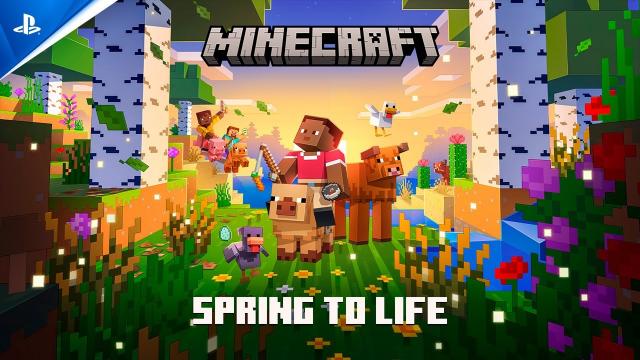 Minecraft - Spring to Life Trailer | PS5 & PS4 Games