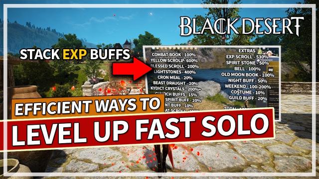 Efficient Ways to Level Up Fast Solo and Maximize your EXP in Black Desert 2025