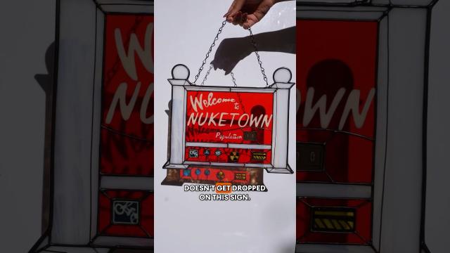 Artist Lottie’s stunning stained glass creation shines a whole new light on Nuketown #BlackOps6 ????