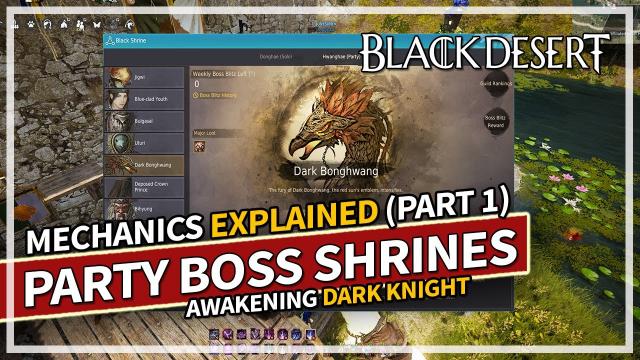 Party Black Shrine Normal Bosses & Mechanics Explained Part 1 | Black Desert