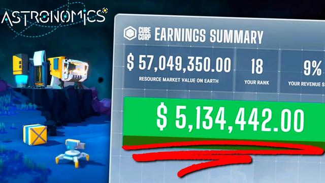 I Made $57,049,350 Asteroid Mining in Astronomics!