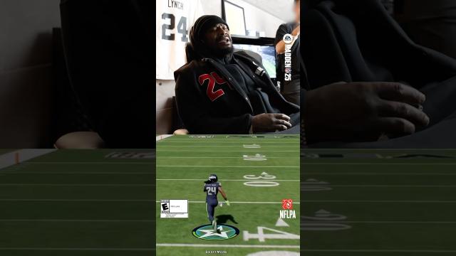 Marshawn Lynch reacts to his #madden25 MUT Highlights