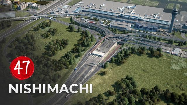 Gorgeous Symmetrical Entrance for Nishimachi International Airport | EP47 | Cities Skylines