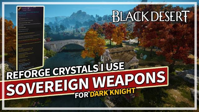 Important Reforge Crystals I use for Dark Knight | Black Desert