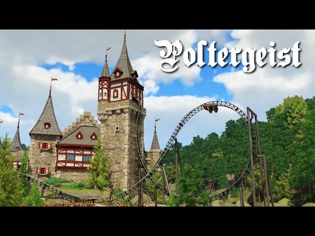 Planet Coaster 2 - Poltergeist (Timelapse + POV + Blueprint)