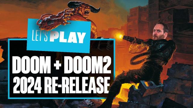 Let's Play DOOM + DOOM 2 Xbox Series X Gameplay - RE-RIP AND RE-TEARING THE RE-RELEASE!