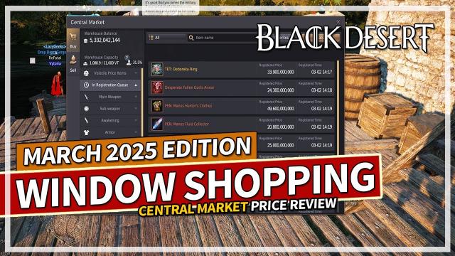 Window Shopping | Central Market Review March 2025 | Black Desert