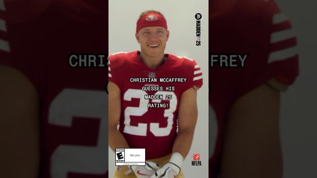 Christian McCaffrey predicts his Madden 25 Ratings! #madden25 Ratings week kicks off tomorrow!