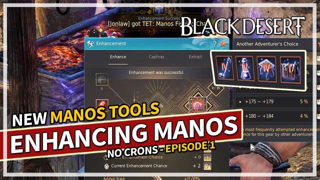 Enhancing New Manos Tools No Crons - Episode 1 | Black Desert