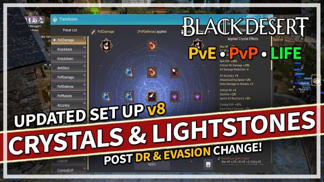 My Crystal & Lightstones Set Up v8 (POST DR & EVASION CHANGE) | Black Desert