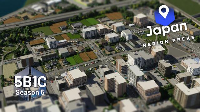 Build a Japan quarter in Cities Skylines 2 - Japan Region Pack - 5B1C Season 5