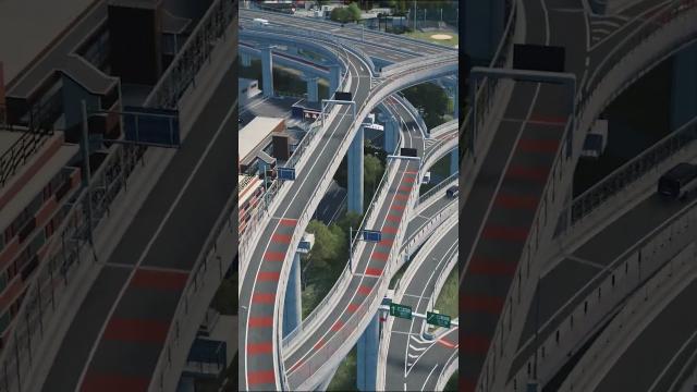 The incredible junction inspired by real-life Japanese infrastructure!  #citiesskylines