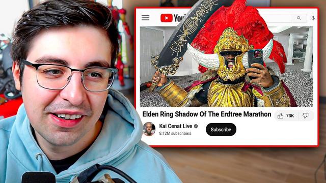 Shroud Reacts to Kai Cenat Elden Ring Movie