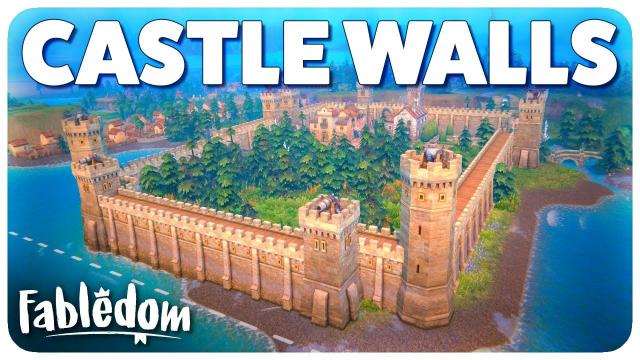 Building Castle Walls, Towers, & Turrets to Protect the Palace! | Fabledom