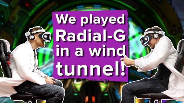 We played Radial G PSVR in a wind tunnel!