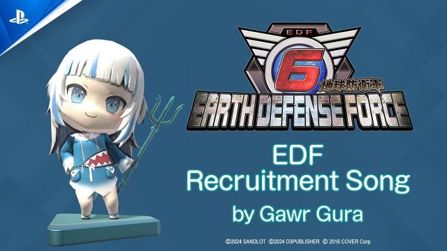 Earth Defense Force 6 - Recruitment Song (by Gawr Gura) | PS5 & PS4 Games